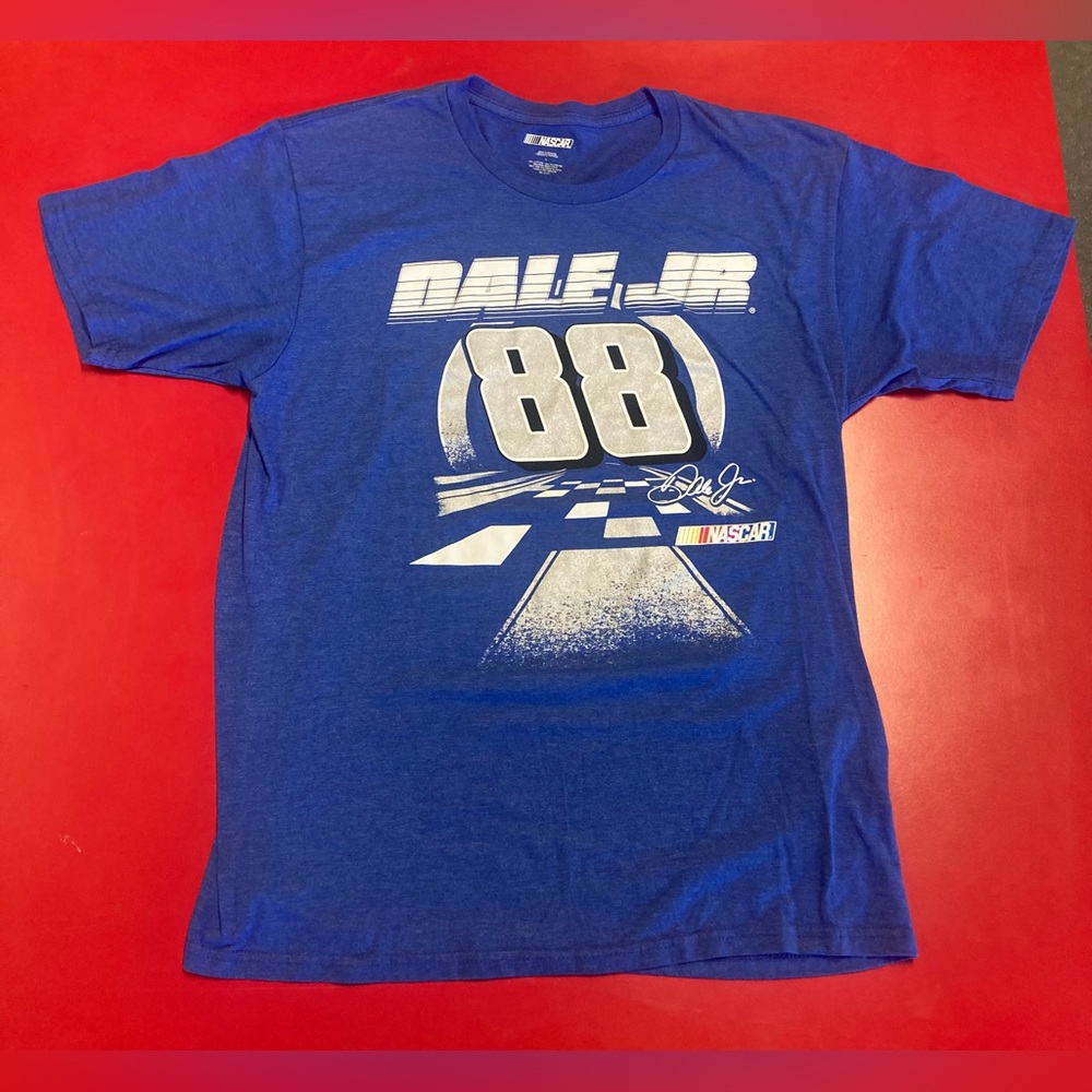 NASCAR Dale Earnhardt Jr. #88 Blue & Silver Shirt Size Large